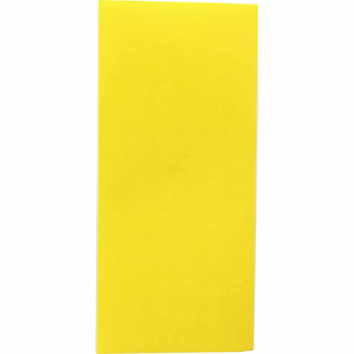 Tiny Yellow Color Dot Stickers 1/4" Round