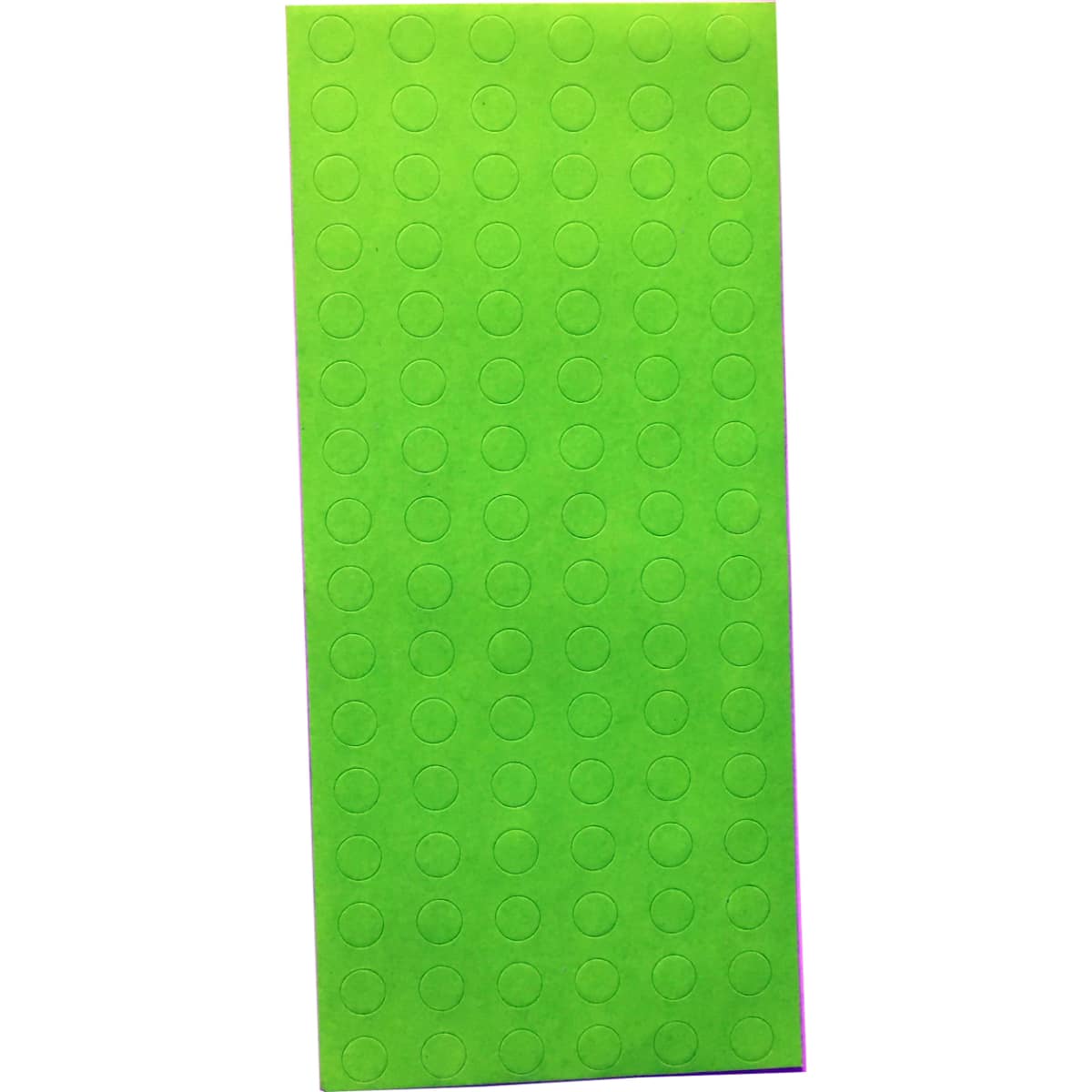 Tiny Fluorescent Green Color Dot Stickers 1/4" Round