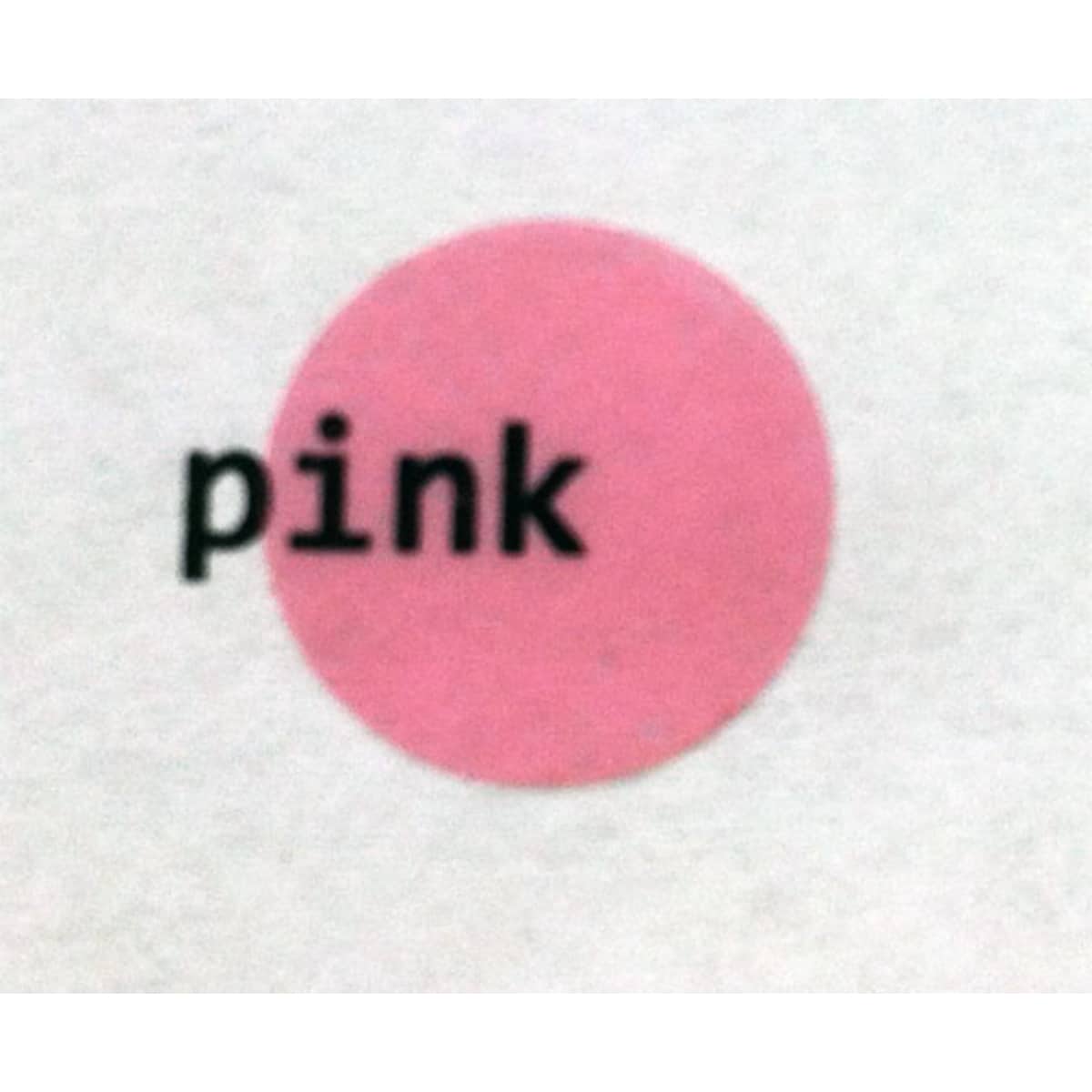 Pink Transparent Dot Stickers 1/2" Round