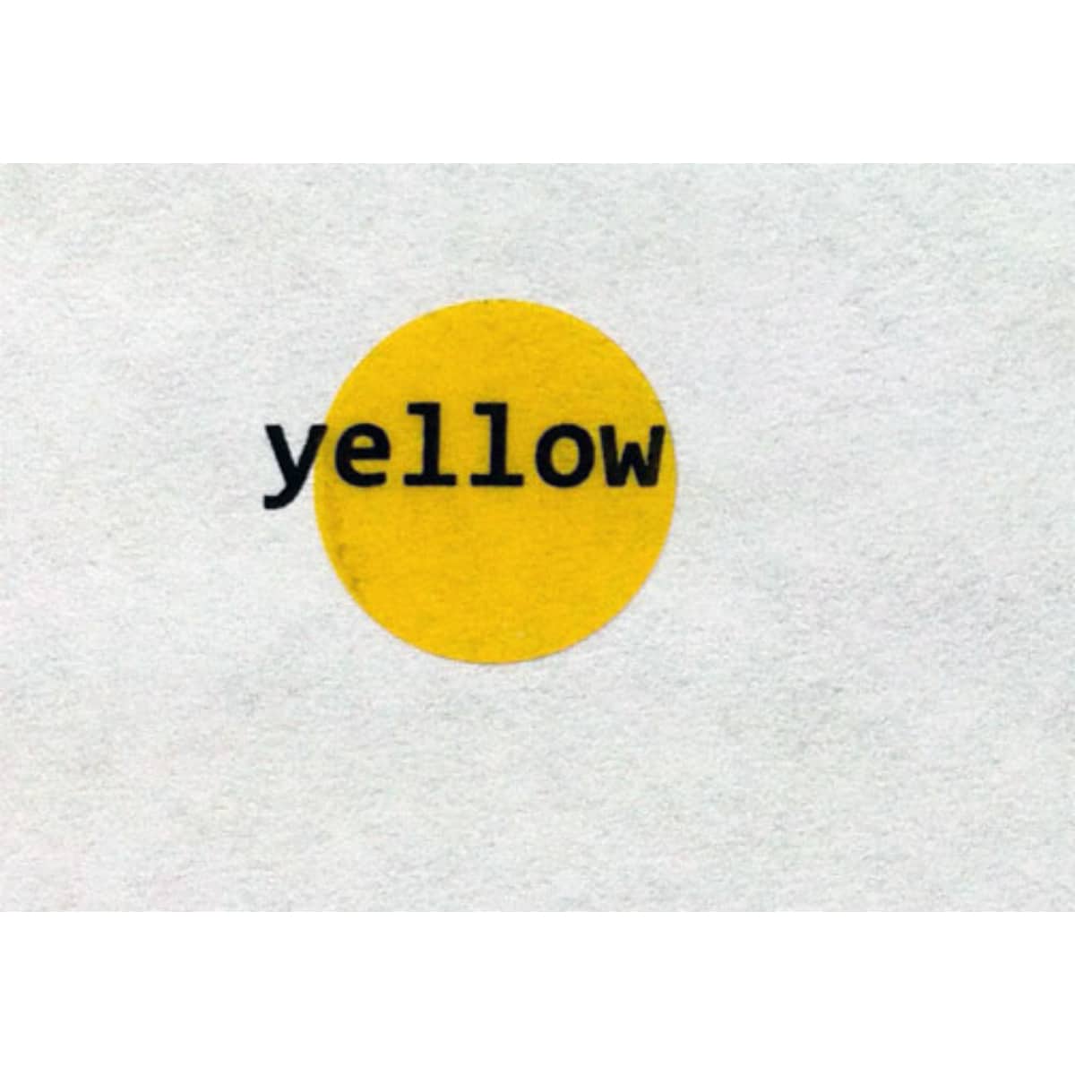 Yellow Transparent Dot Stickers 1/2" Round