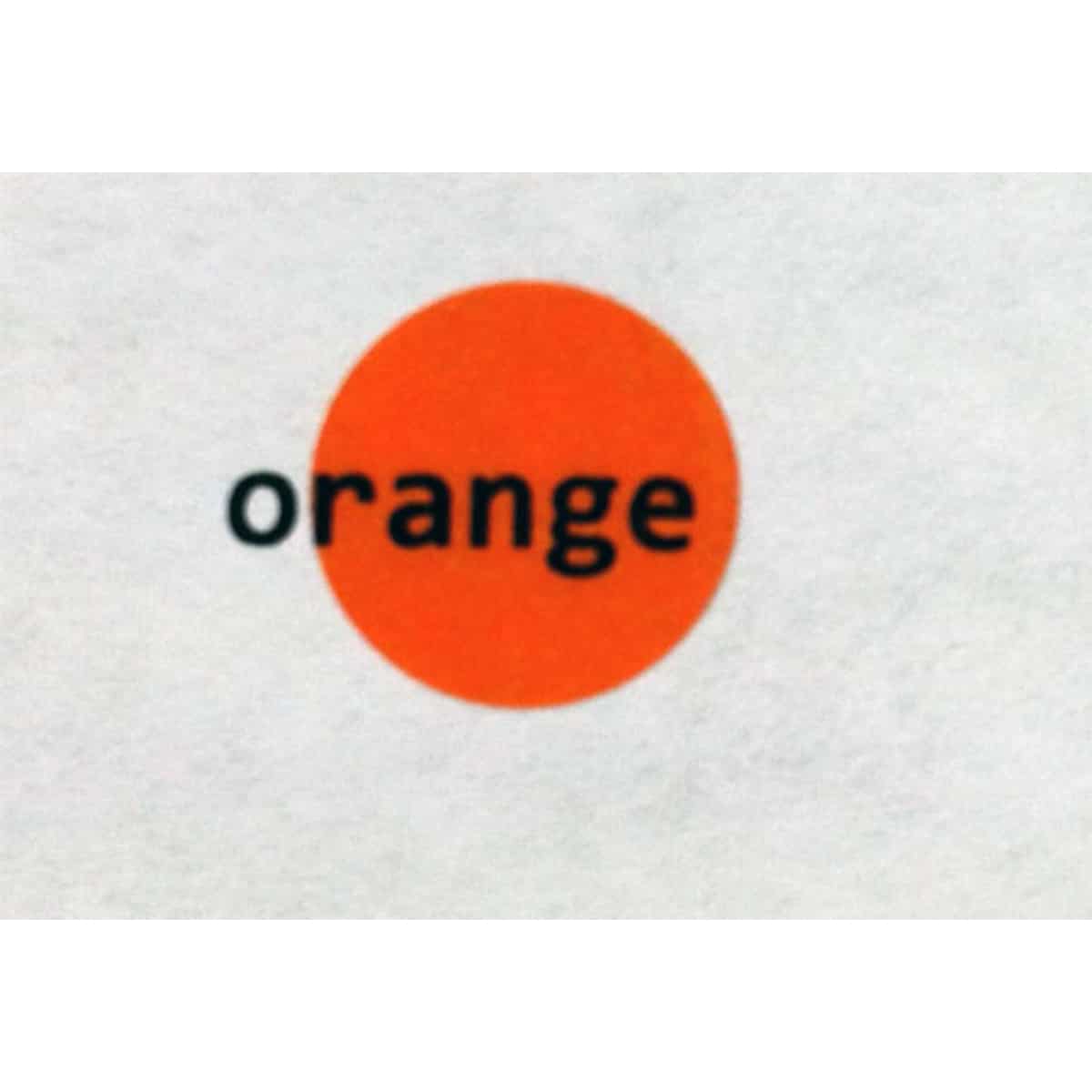 Orange Transparent Dot Stickers 1/2" Round