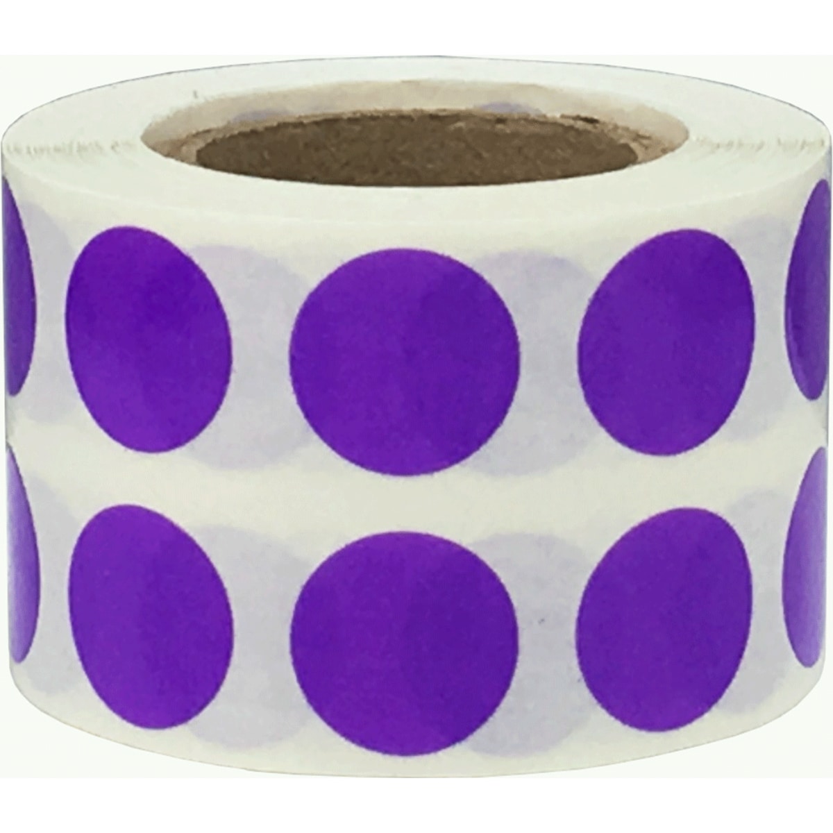 Purple Transparent Dot Stickers 1/2" Round