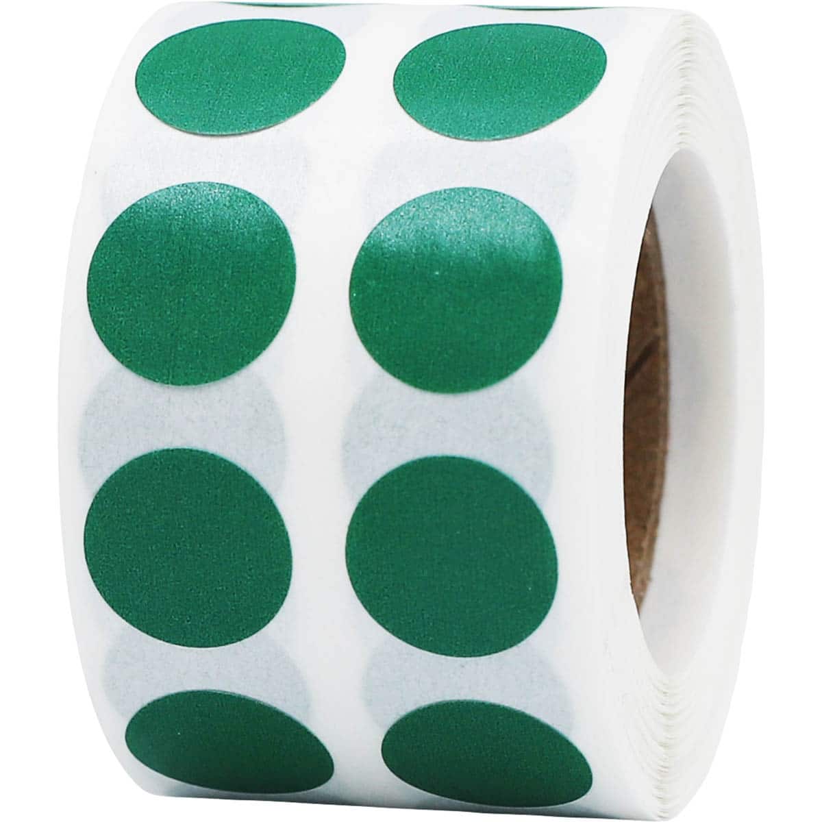 Small Green Dot Stickers 1/2" Round