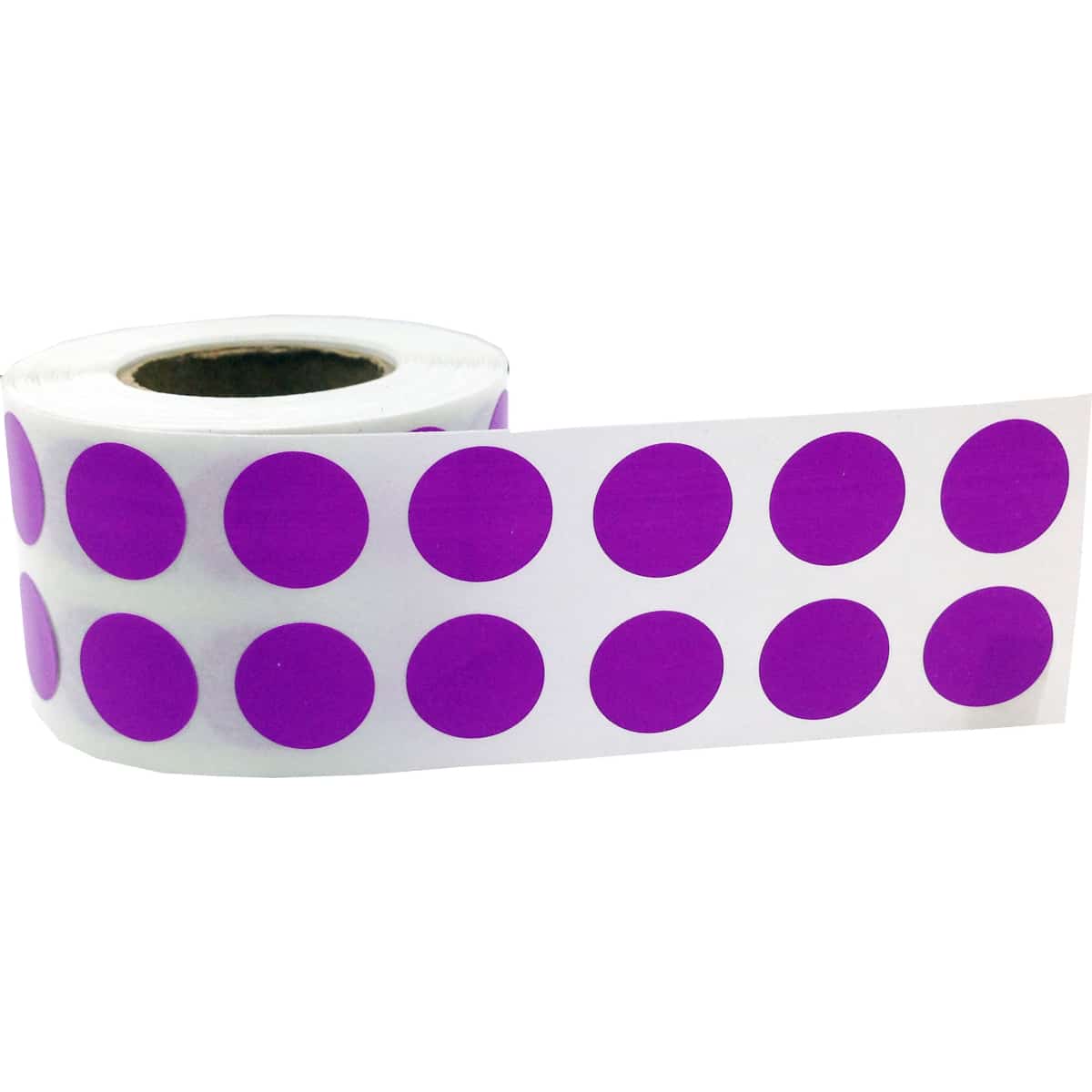 Small Lilac Dot Stickers 1/2" Round