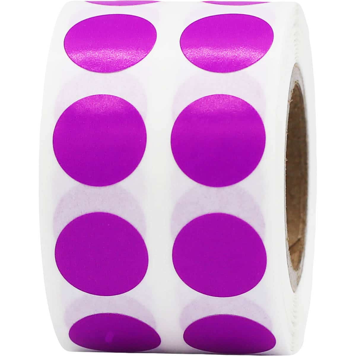 Small Lilac Dot Stickers 1/2" Round