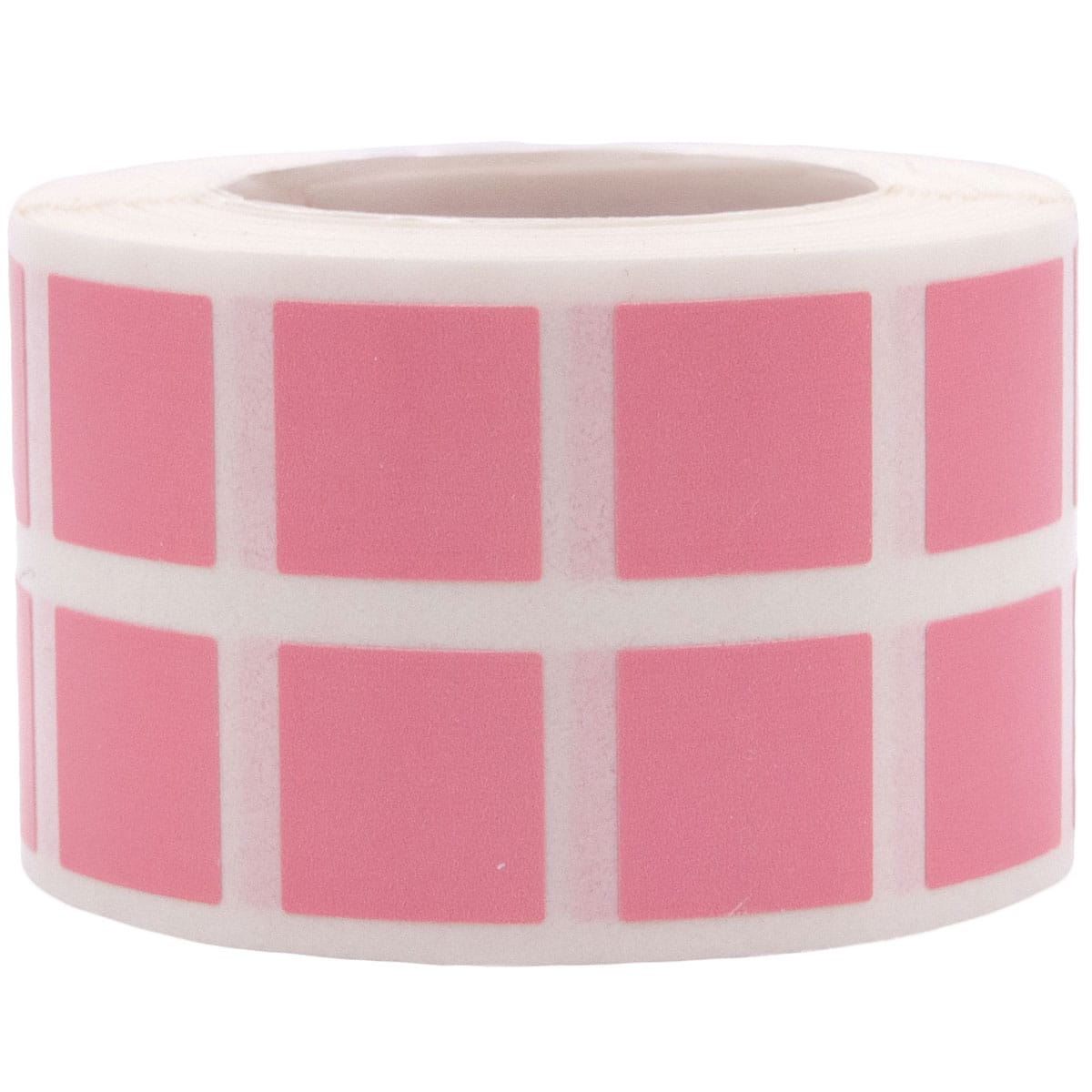 Small Pink Stickers 1/2" Square