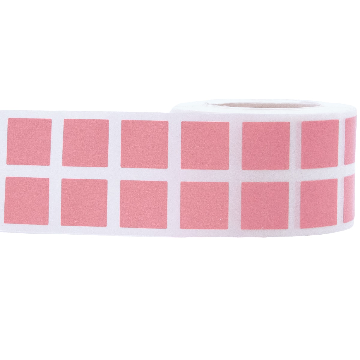 Small Pink Stickers 1/2" Square