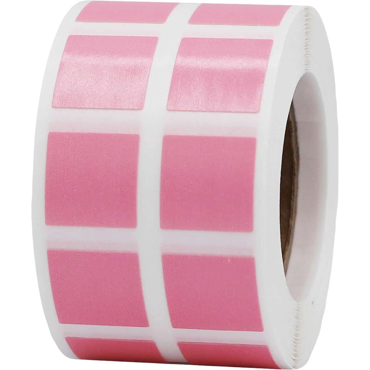 Small Pink Stickers 1/2" Square