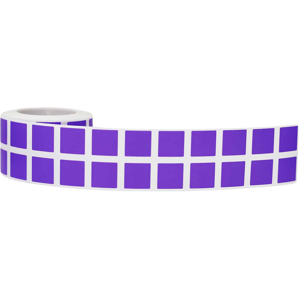 Small Purple Stickers 1/2" Square