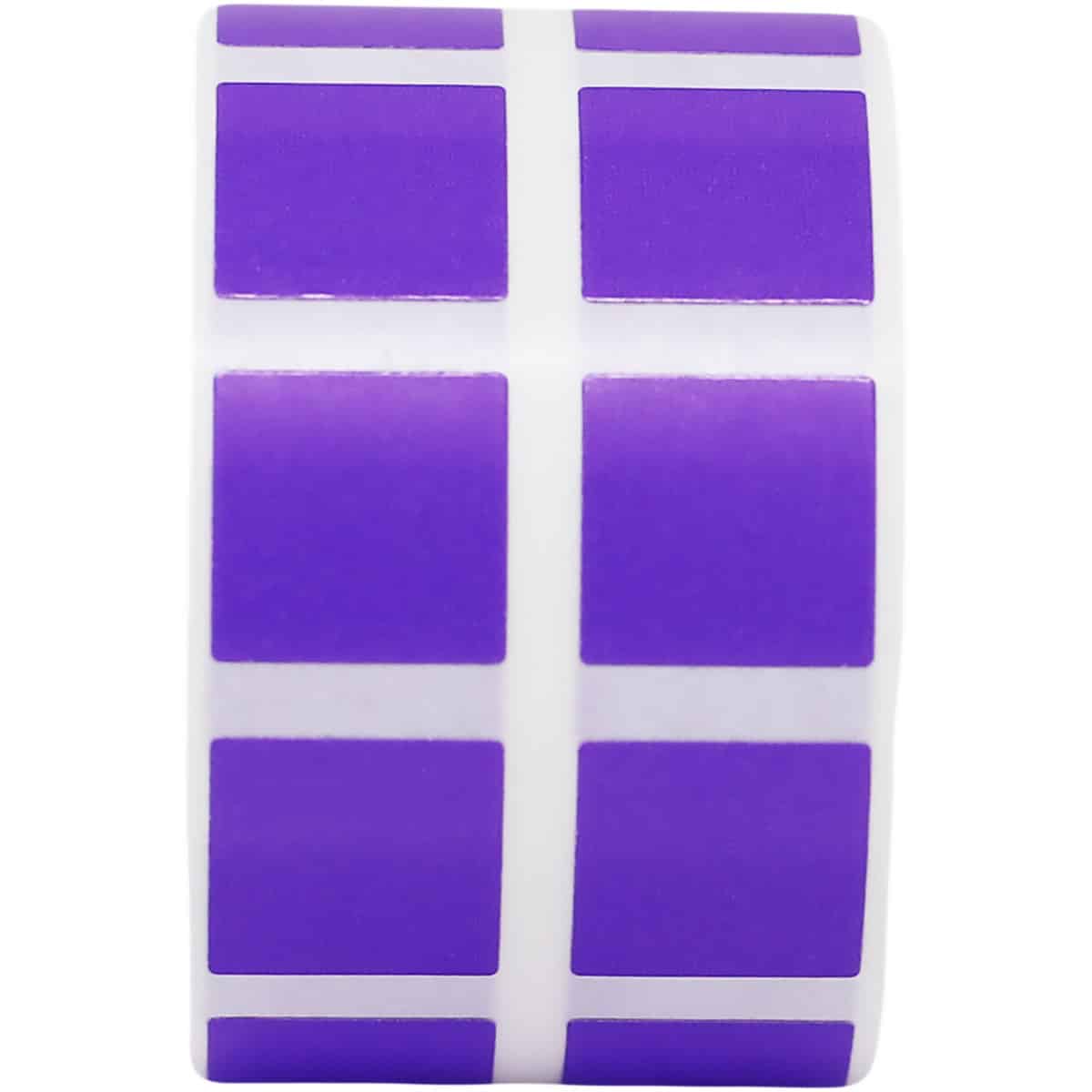 Small Purple Stickers 1/2" Square