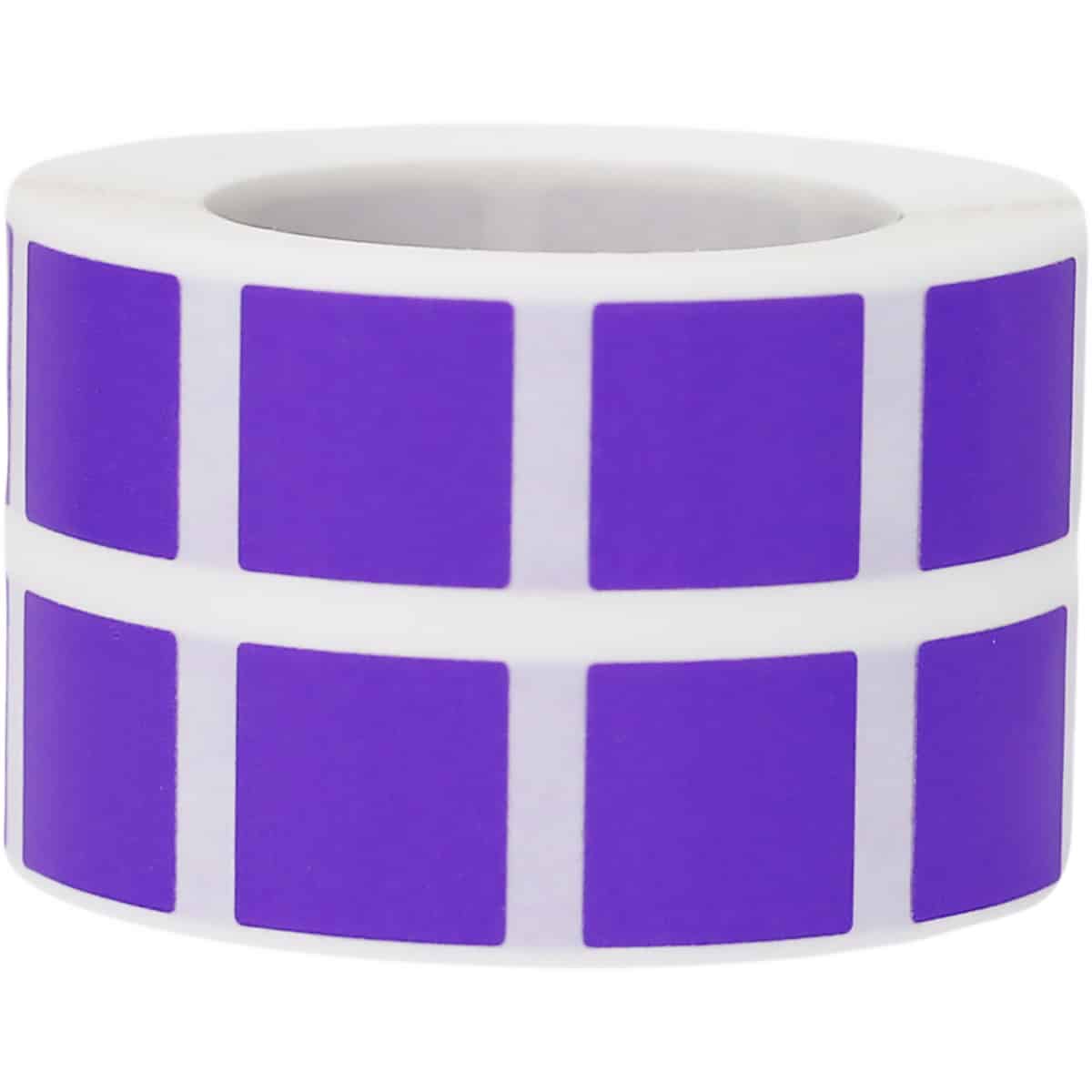 Small Purple Stickers 1/2" Square