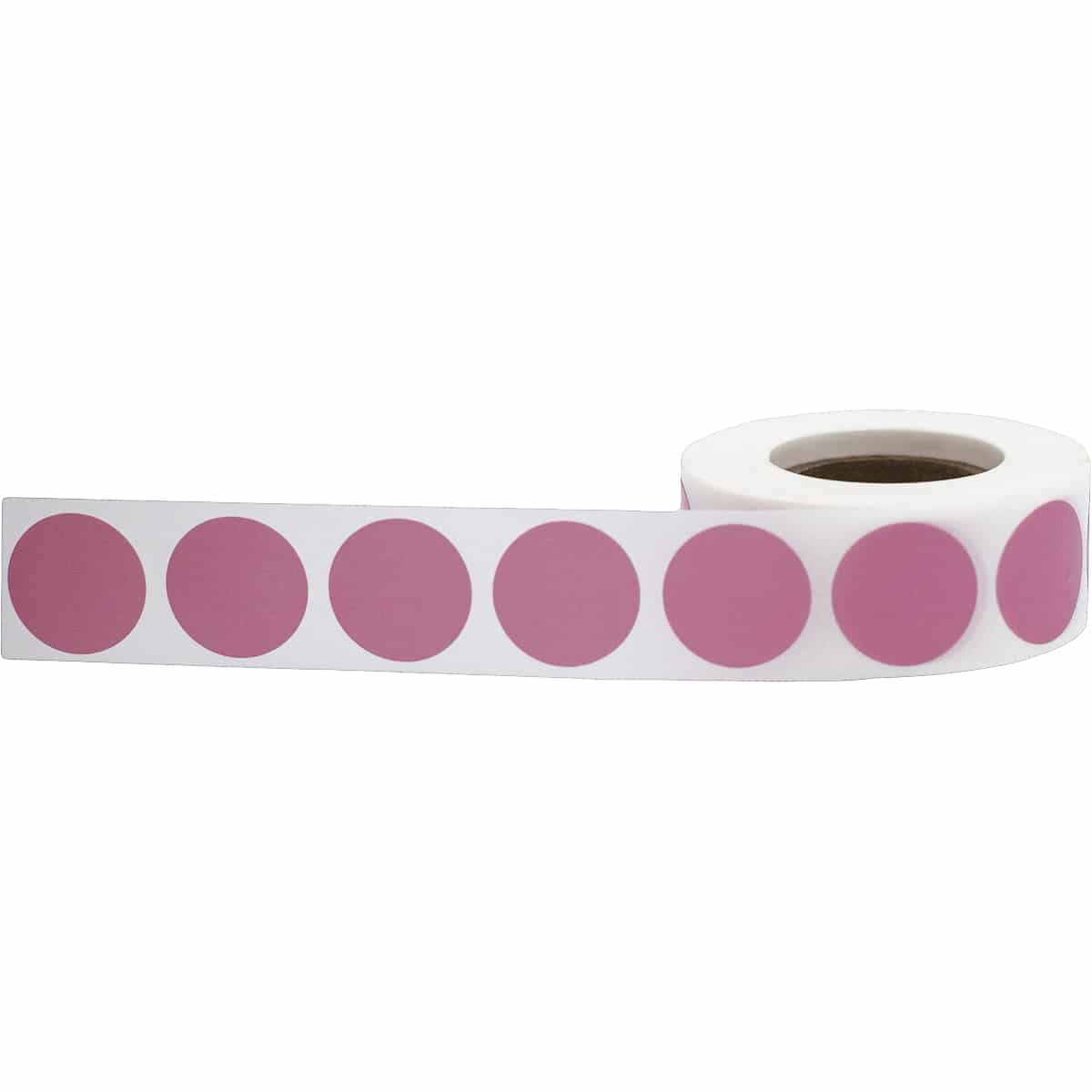 Pink Color Code Labels 3/4" Round