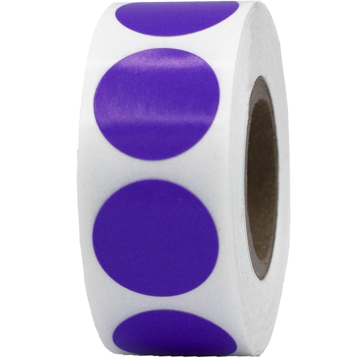 Purple Color Code Labels 3/4" Round