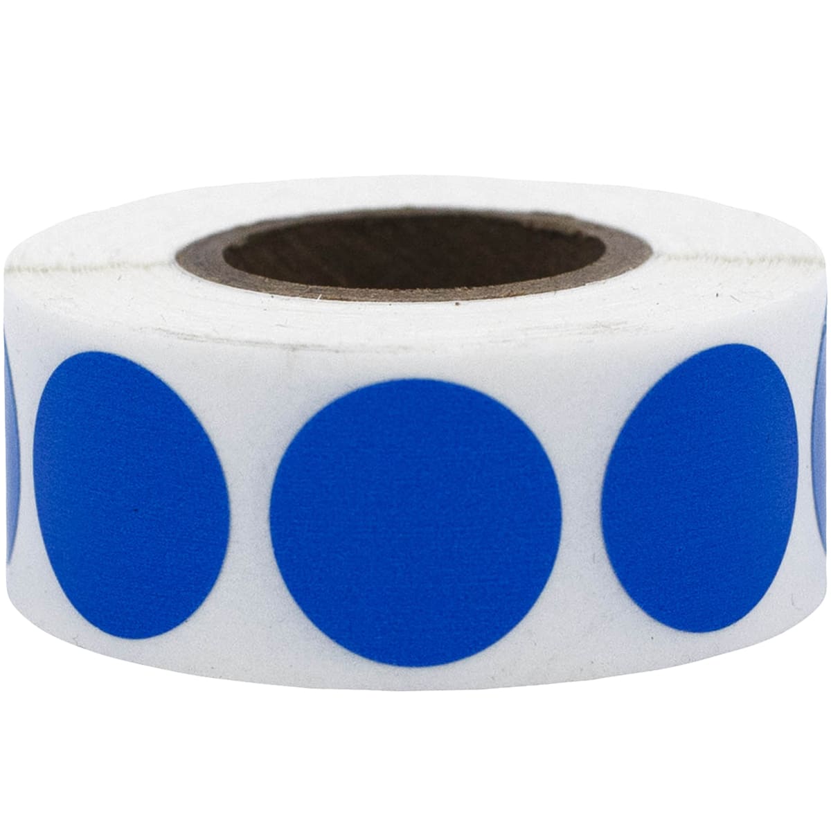 Blue Color Code Labels 3/4" Round