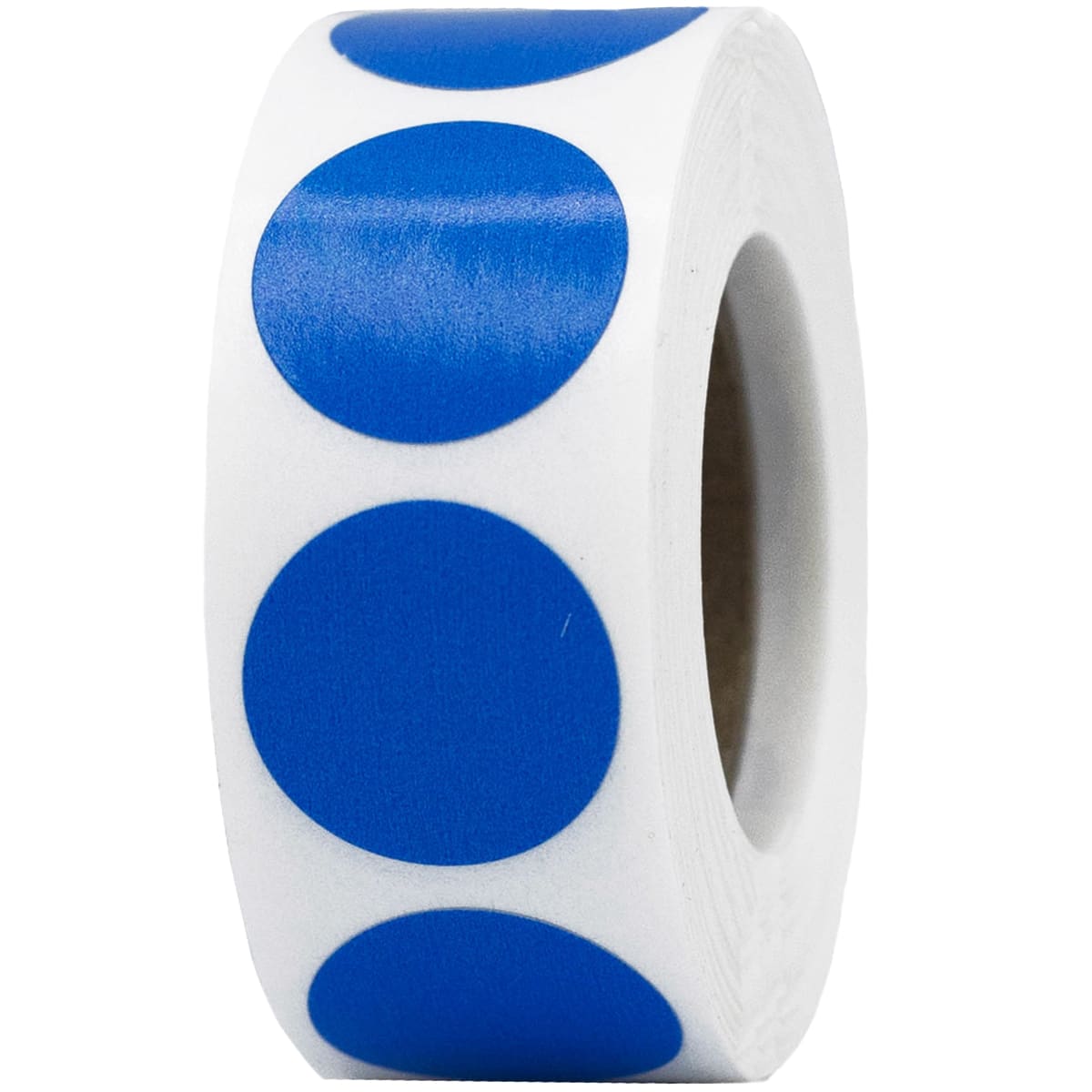 Blue Color Code Labels 3/4" Round