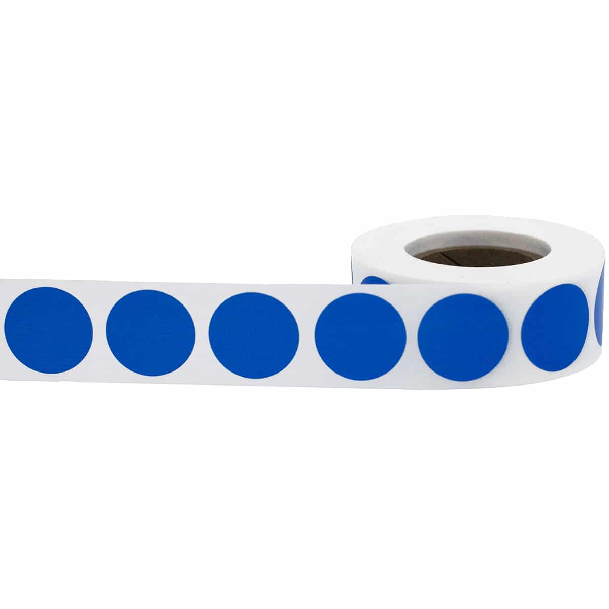 Blue Color Code Labels 3/4" Round