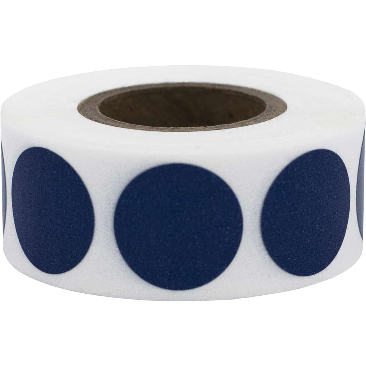 Navy Blue Color Code Labels 3/4" Round