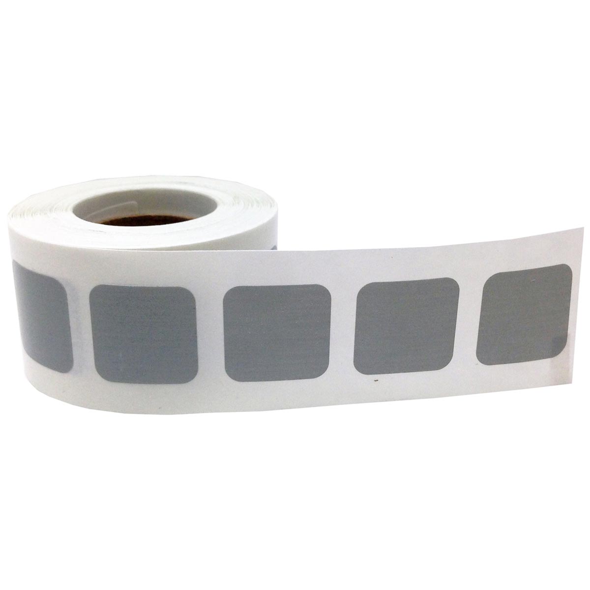 Grey Colored Labels 3/4" Square
