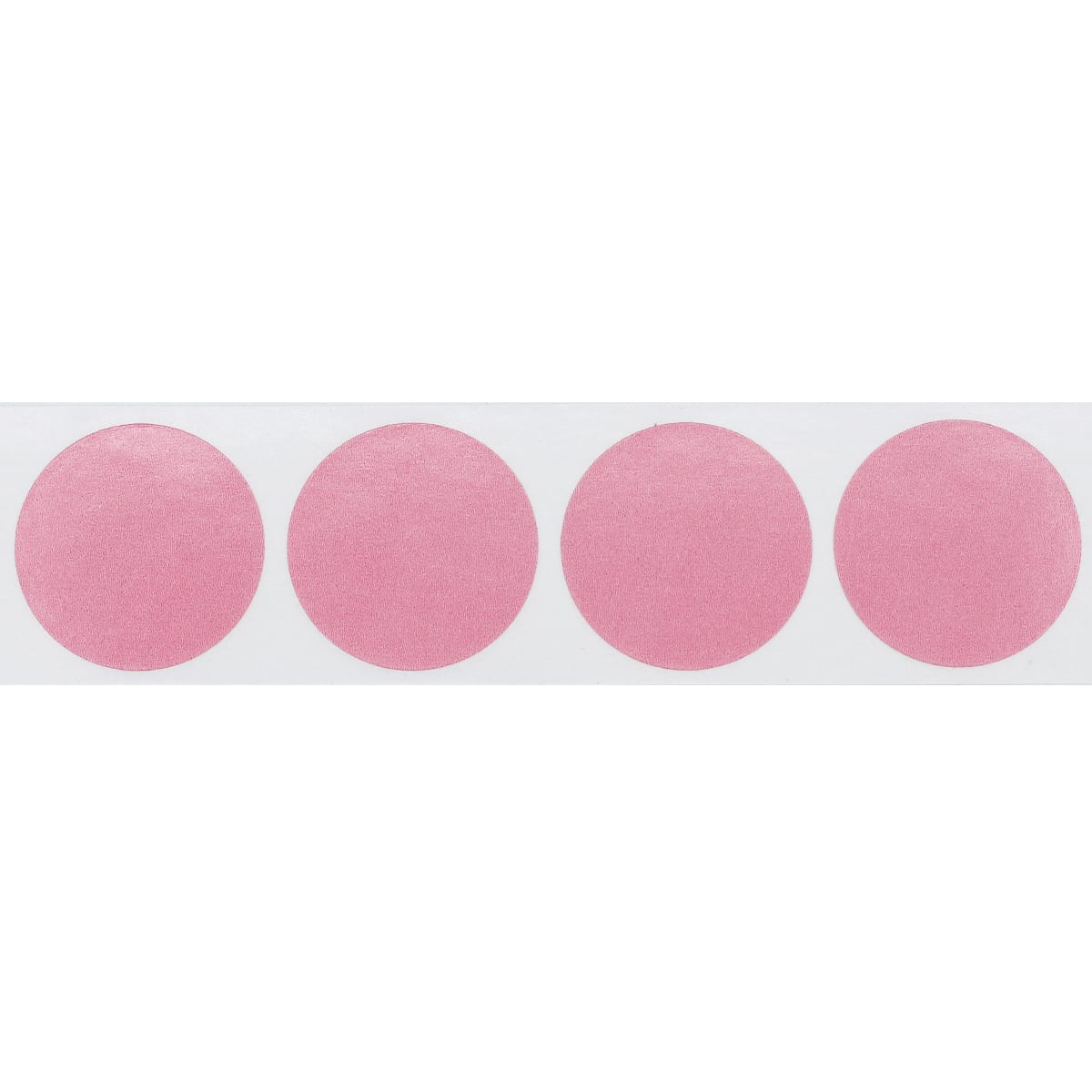 Pink Colored Labels 1" Round