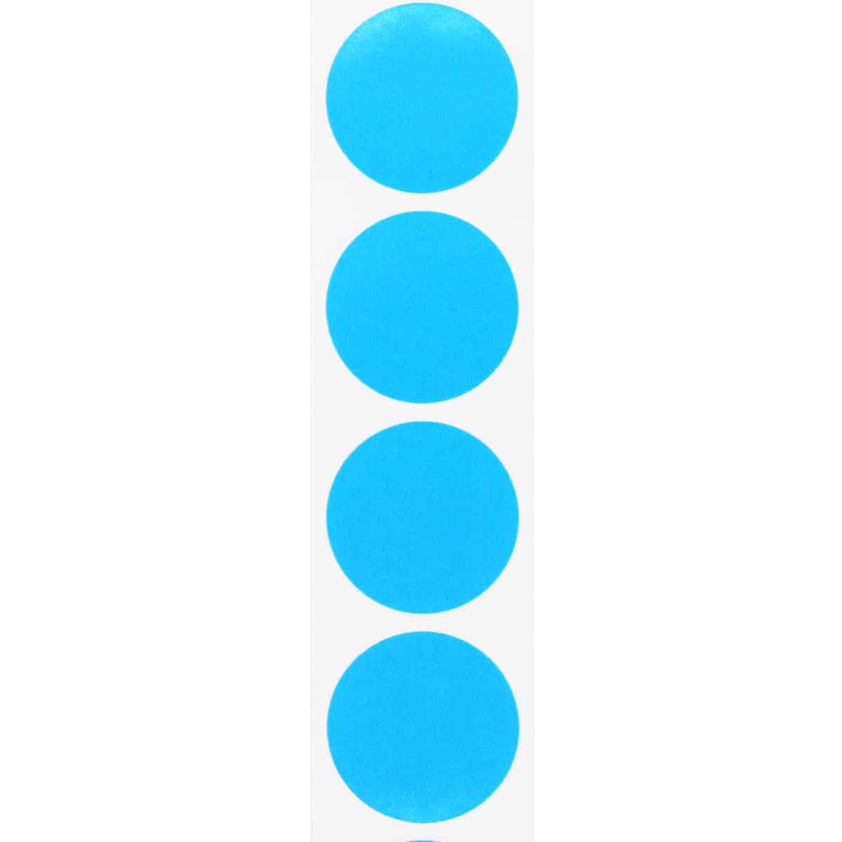 Light Blue Colored Labels 1" Round