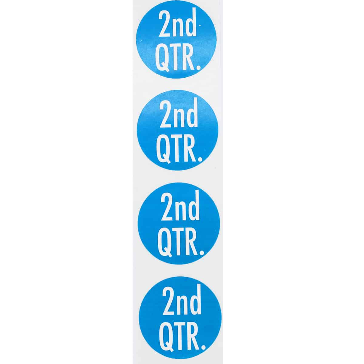 2nd Quarter Inventory Labels 1.5"