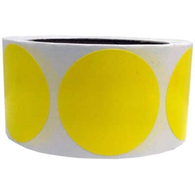 Hot Yellow Color Coding Labels 2