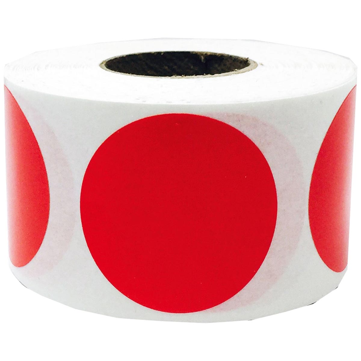 Red Labels 1.25" Round