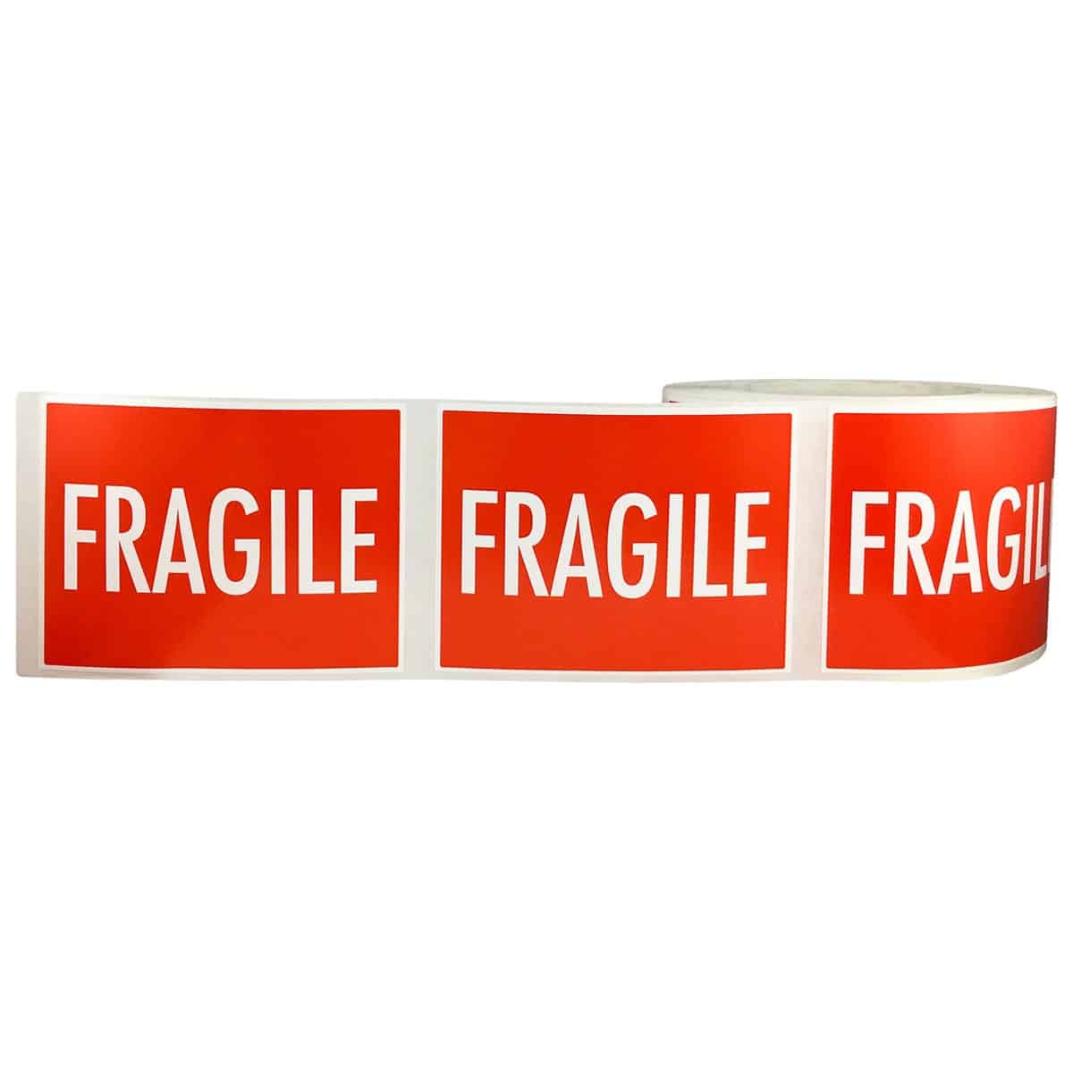 FRAGILE Labels 3 x 4"