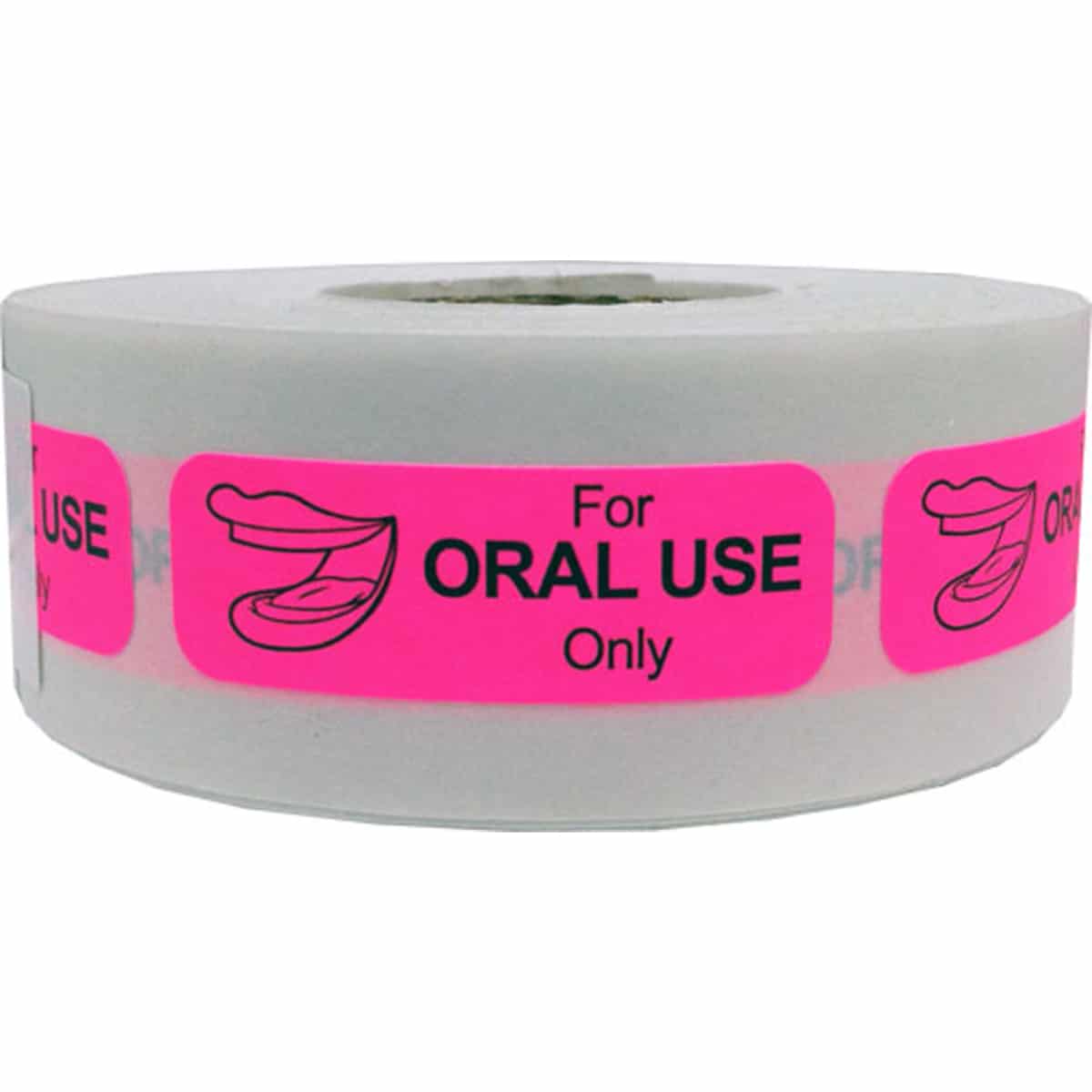 For Oral Use Only Warning Labels .5" x 1.5"