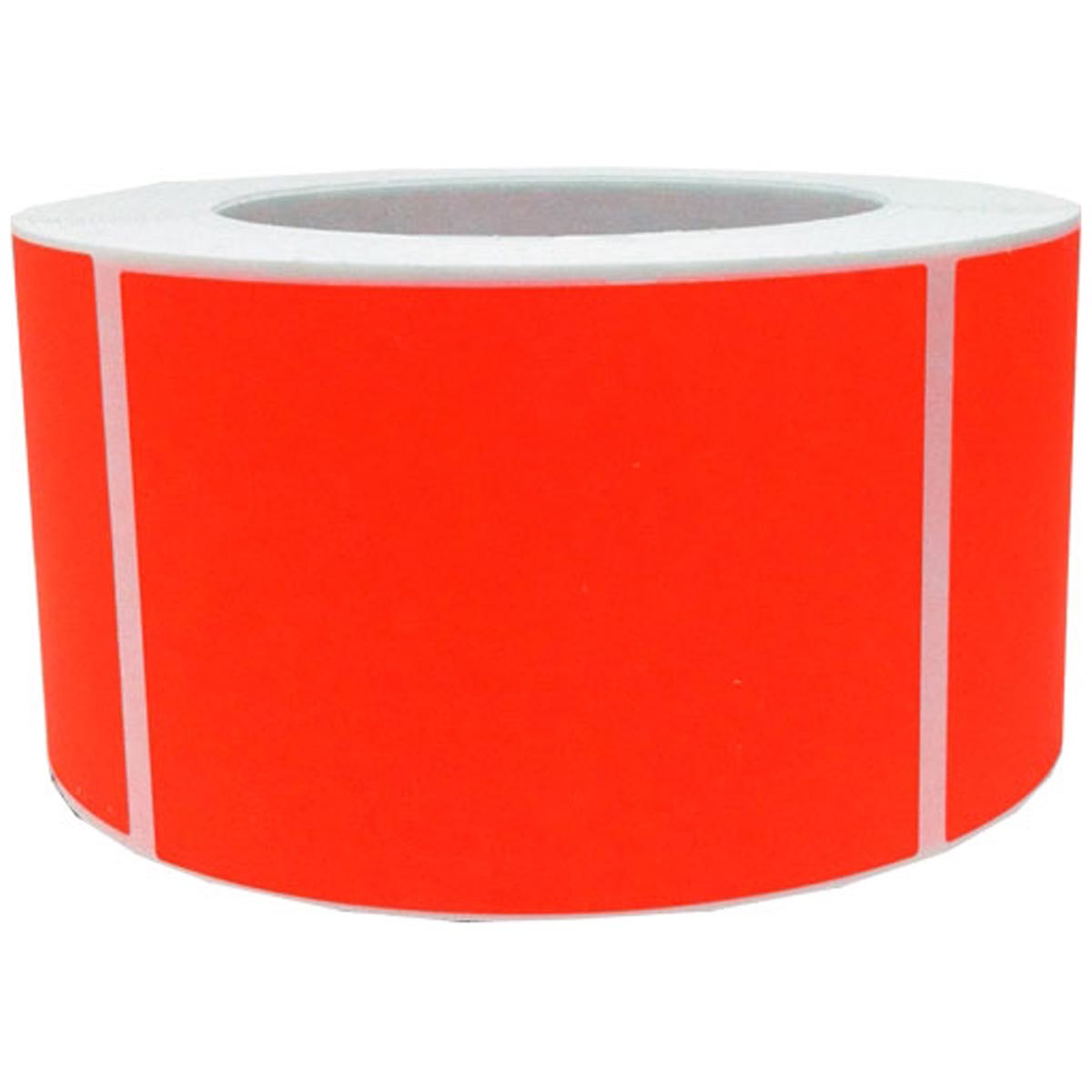 Large Red Rectangle Labels 2.5" x 3.5"