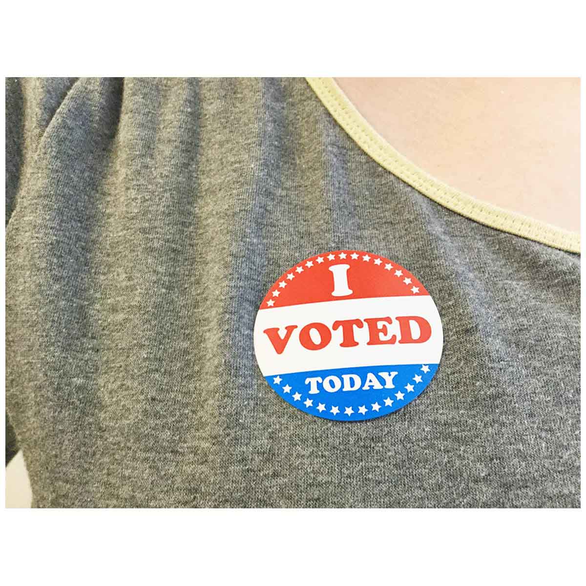 I VOTED TODAY Stickers Semi-Gloss 2"