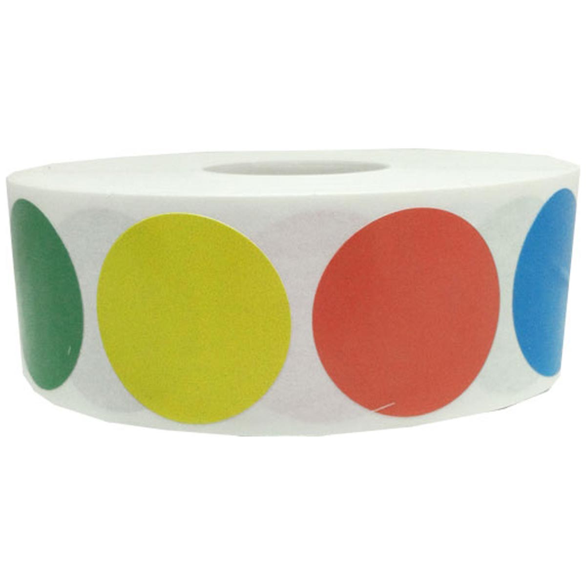 Multi-Color Labels 1" Round