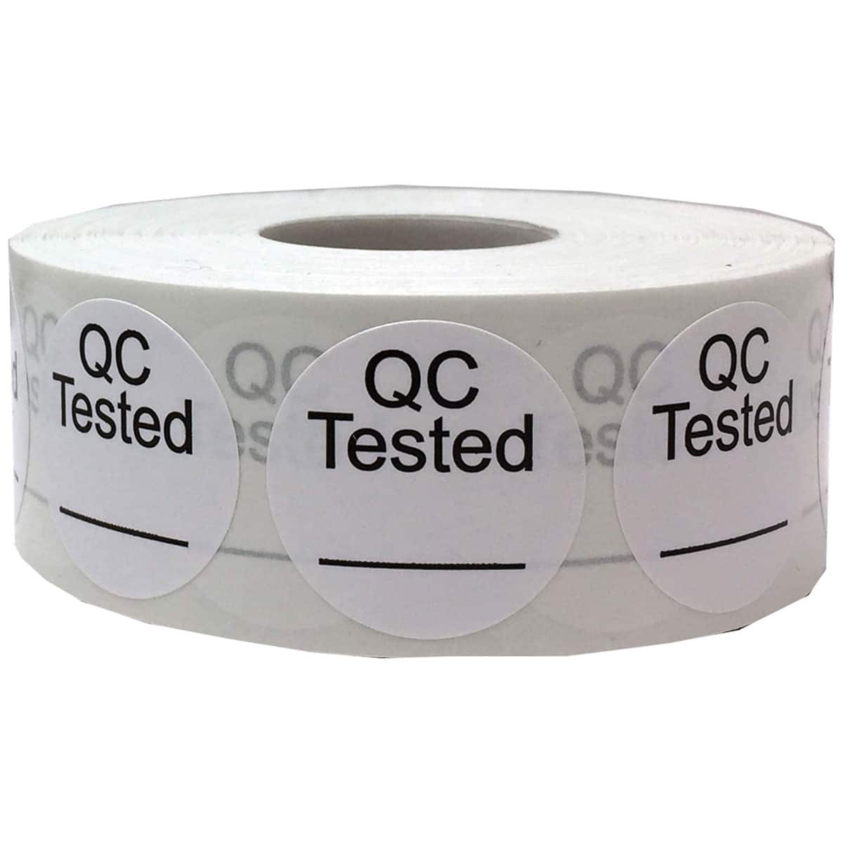 Writable QC Tested Labels 1" Round