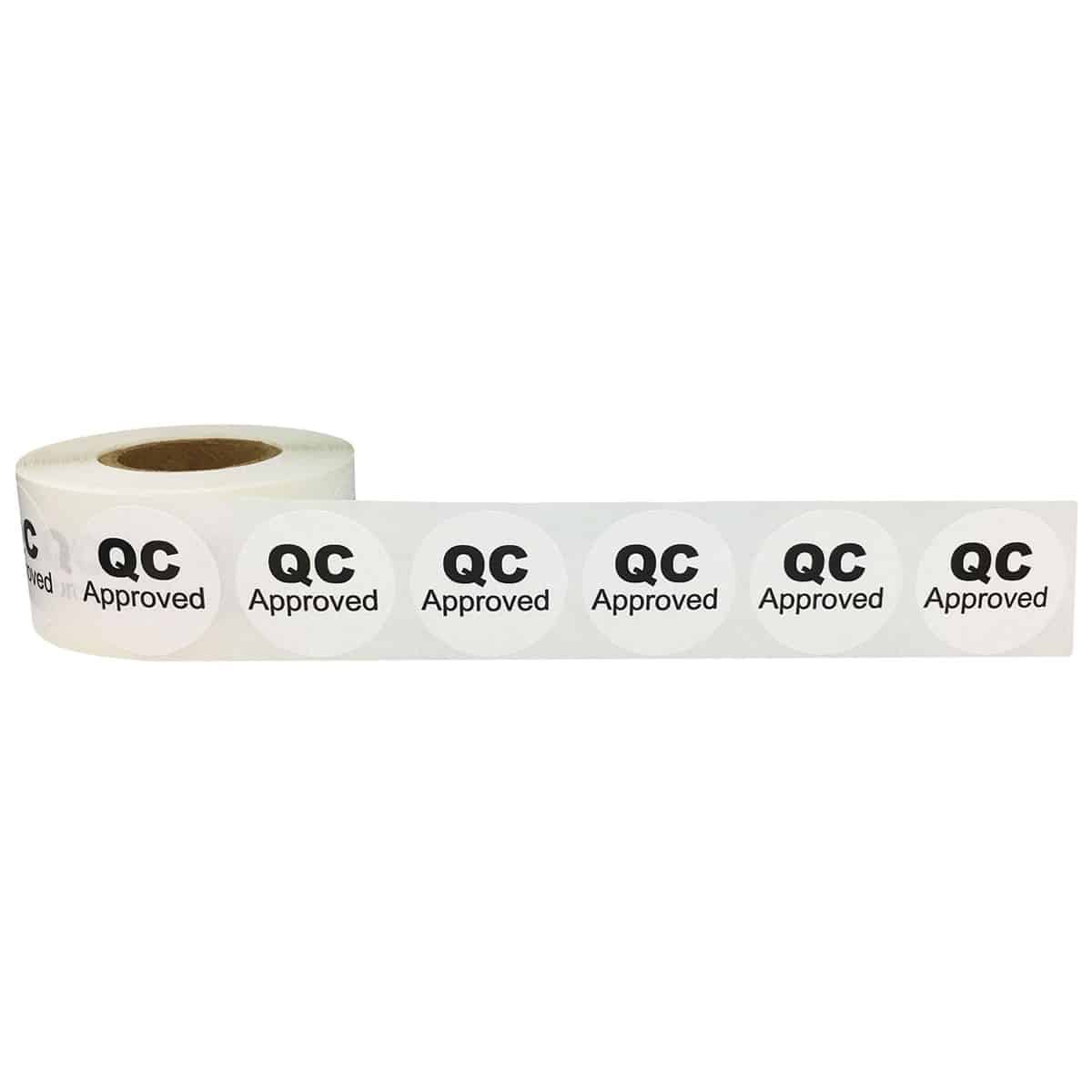 QC Approved Labels 1" Round