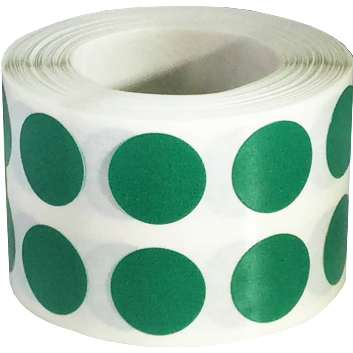 Small Round Green Removable Stickers 1/2" Round