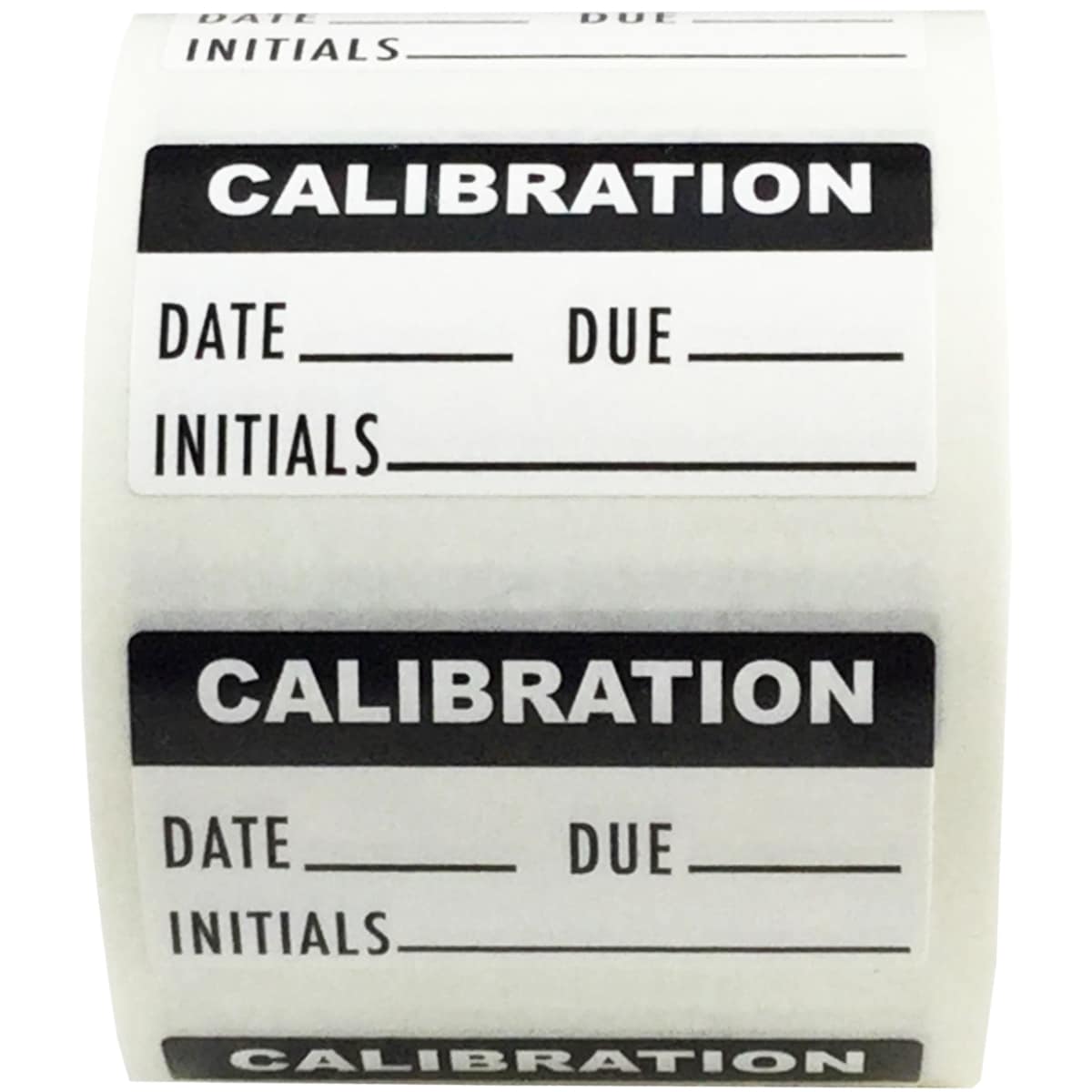 Writable Calibration Stickers Date Due Initials