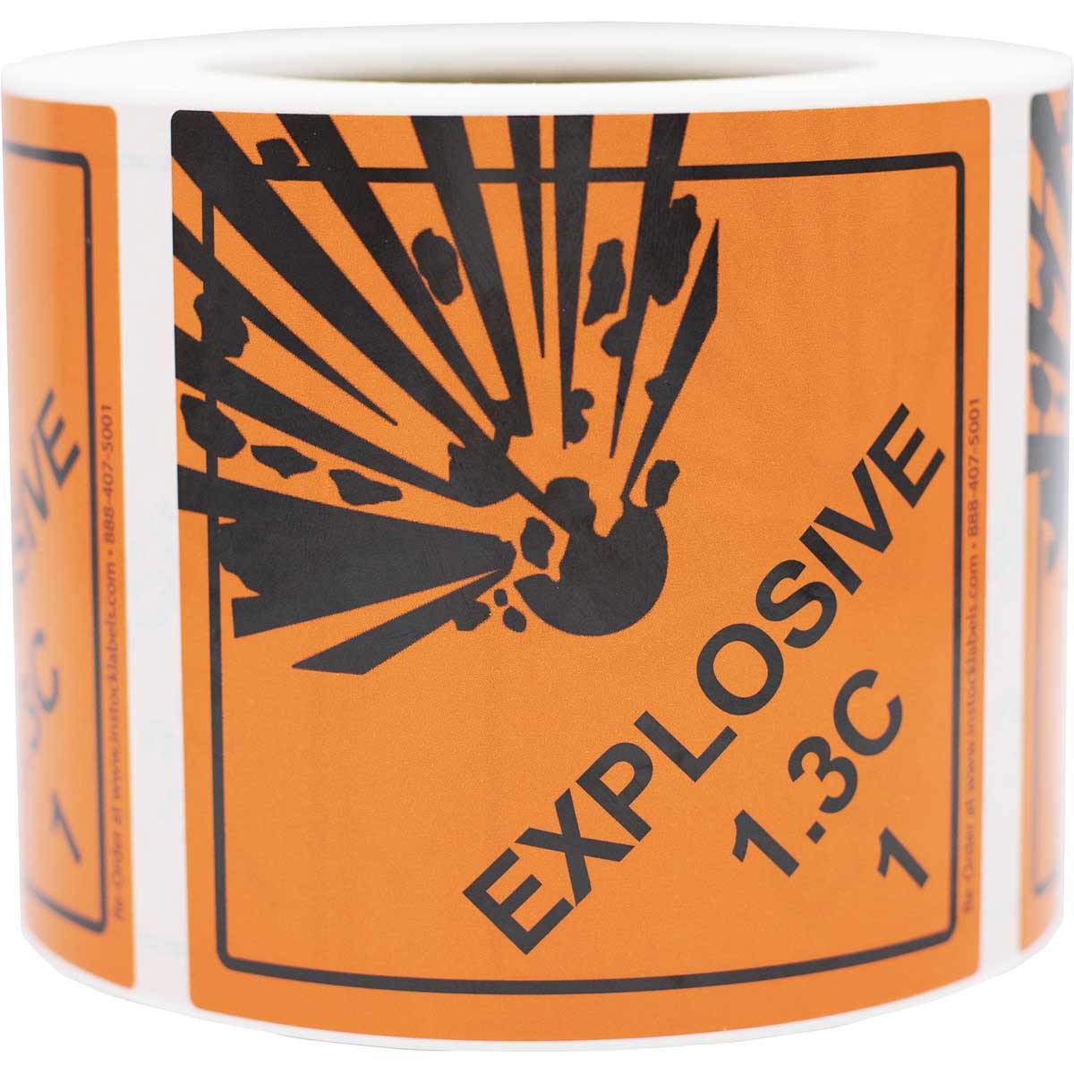 Hazmat DOT Warning Labels Explosive Class 1.3 C