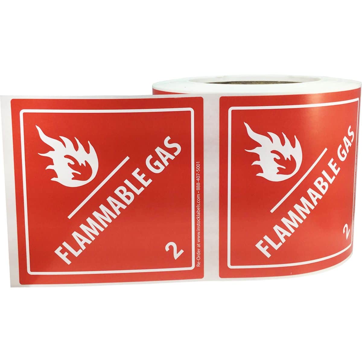 DOT Flammable Gas Labels Class 2