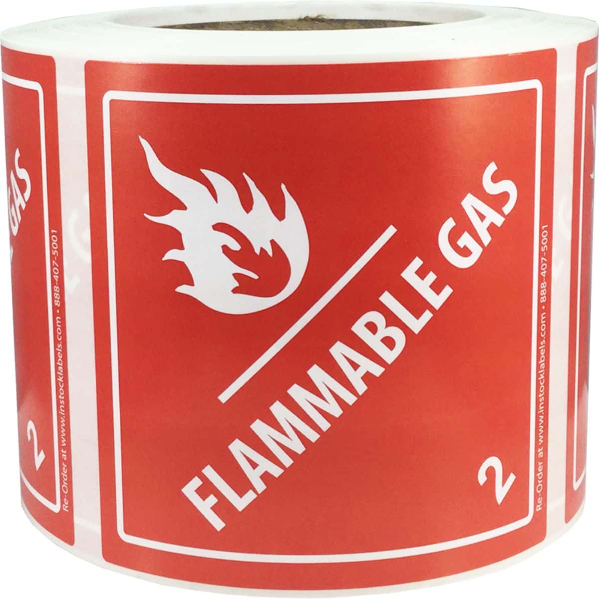 DOT Flammable Gas Labels Class 2