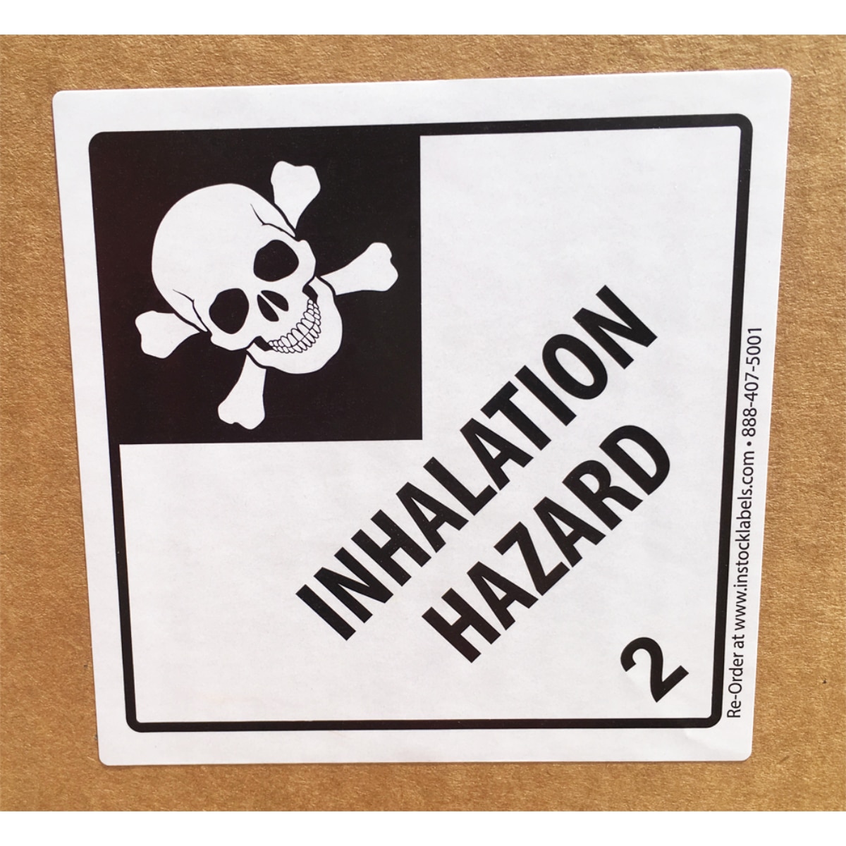 DOT Inhalation Hazard Labels Class 2