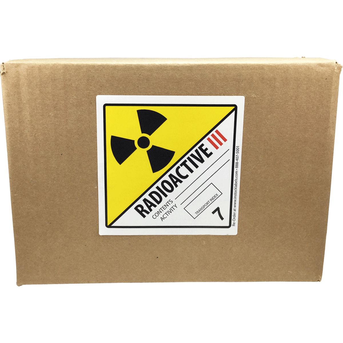 DOT Radioactive lll Hazard Labels Class 7