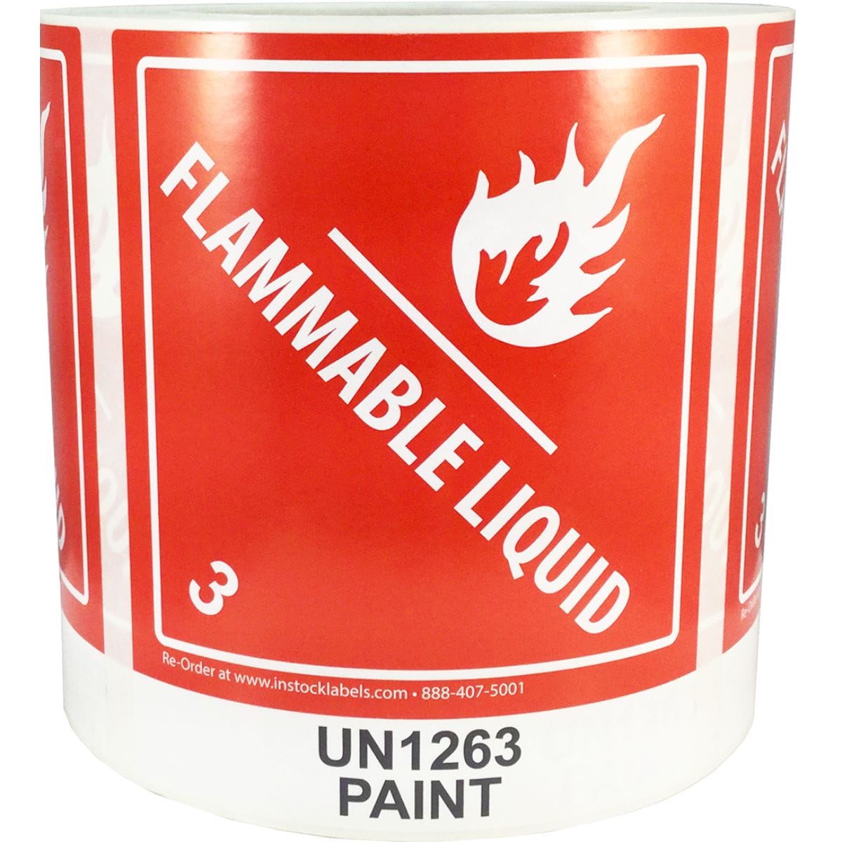 UN1263 Labels DOT | Paint Related Materials Flammable Liquid Hazard Class 3