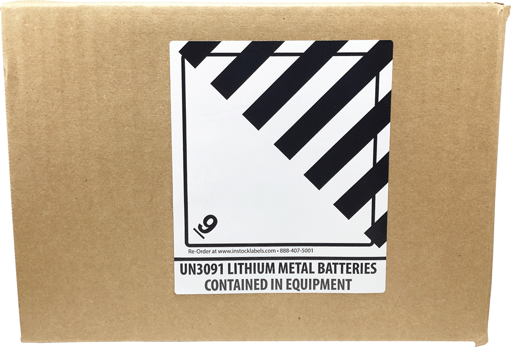 Lithium Metal Batteries Contained In Equipment UN3091 Hazard Class 9