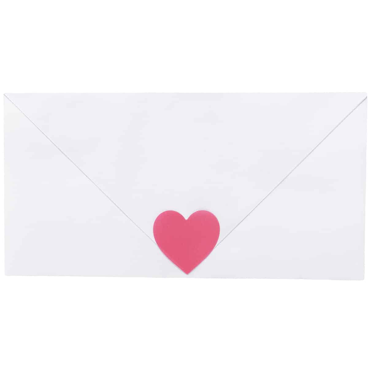 Pink Heart Stickers 1" Inch