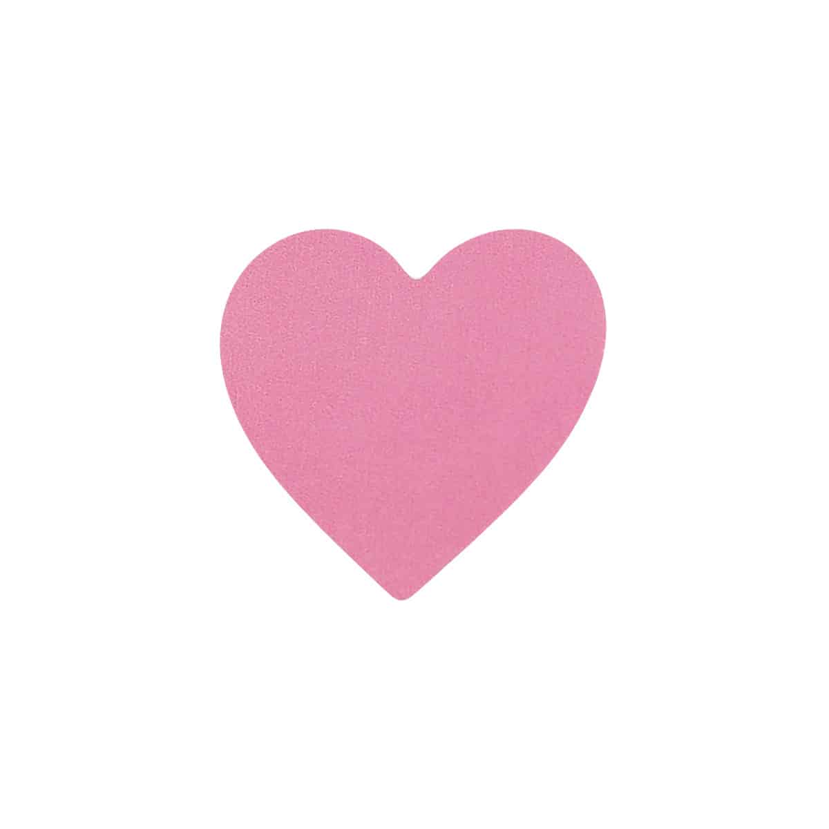 Pink Heart Stickers 1" Inch