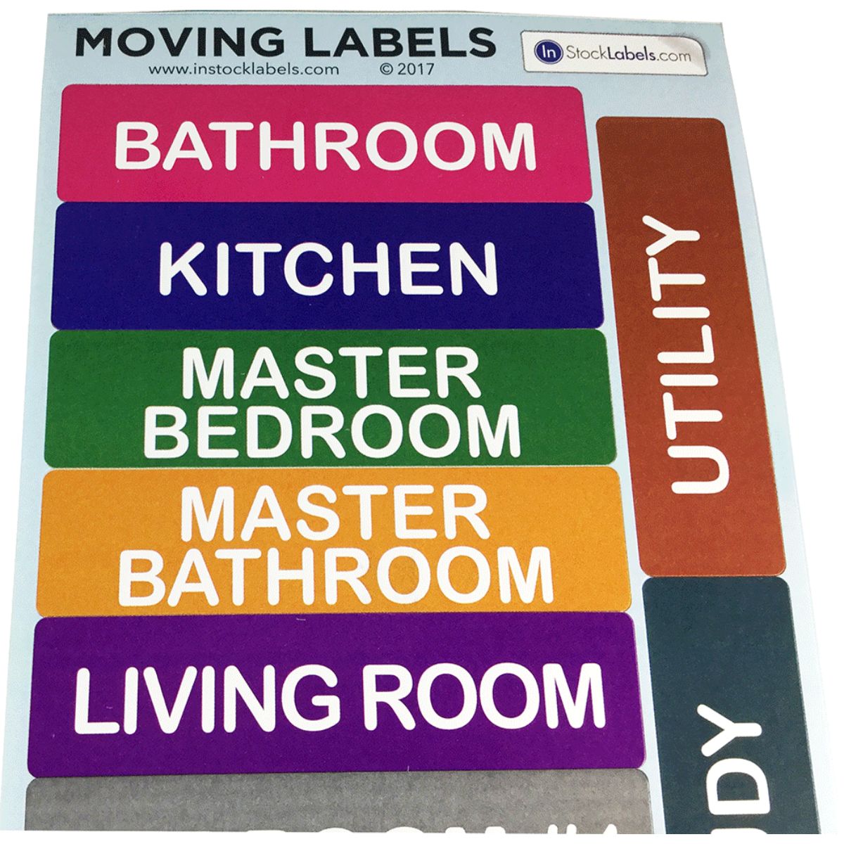 Home Moving Organization Stickers