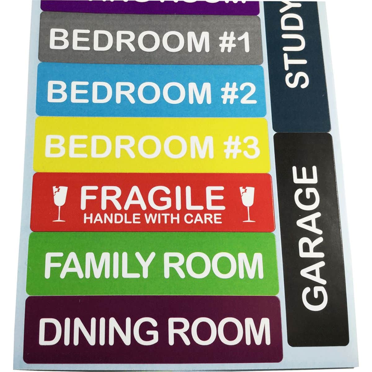 Home Moving Organization Stickers