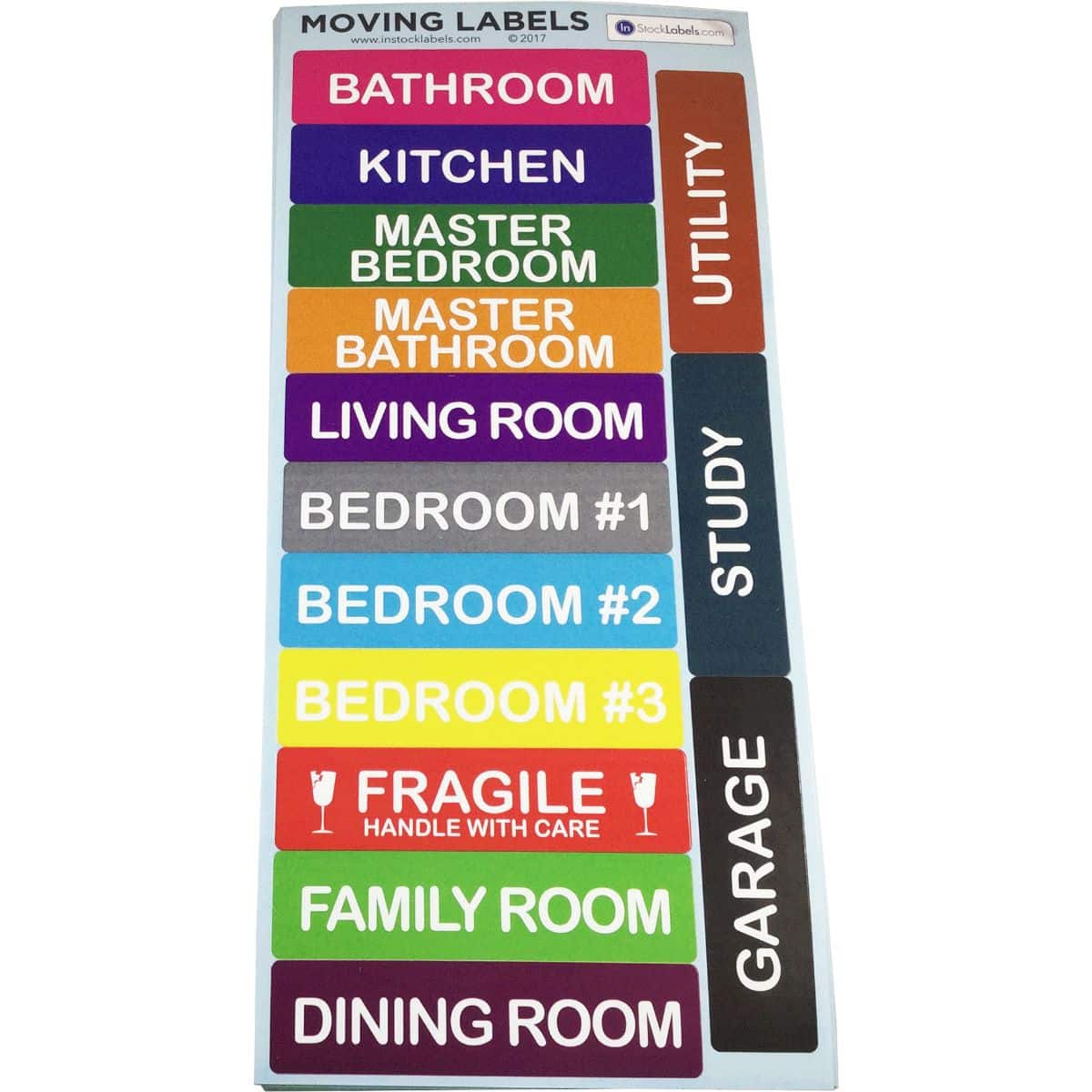 Home Moving Organization Stickers