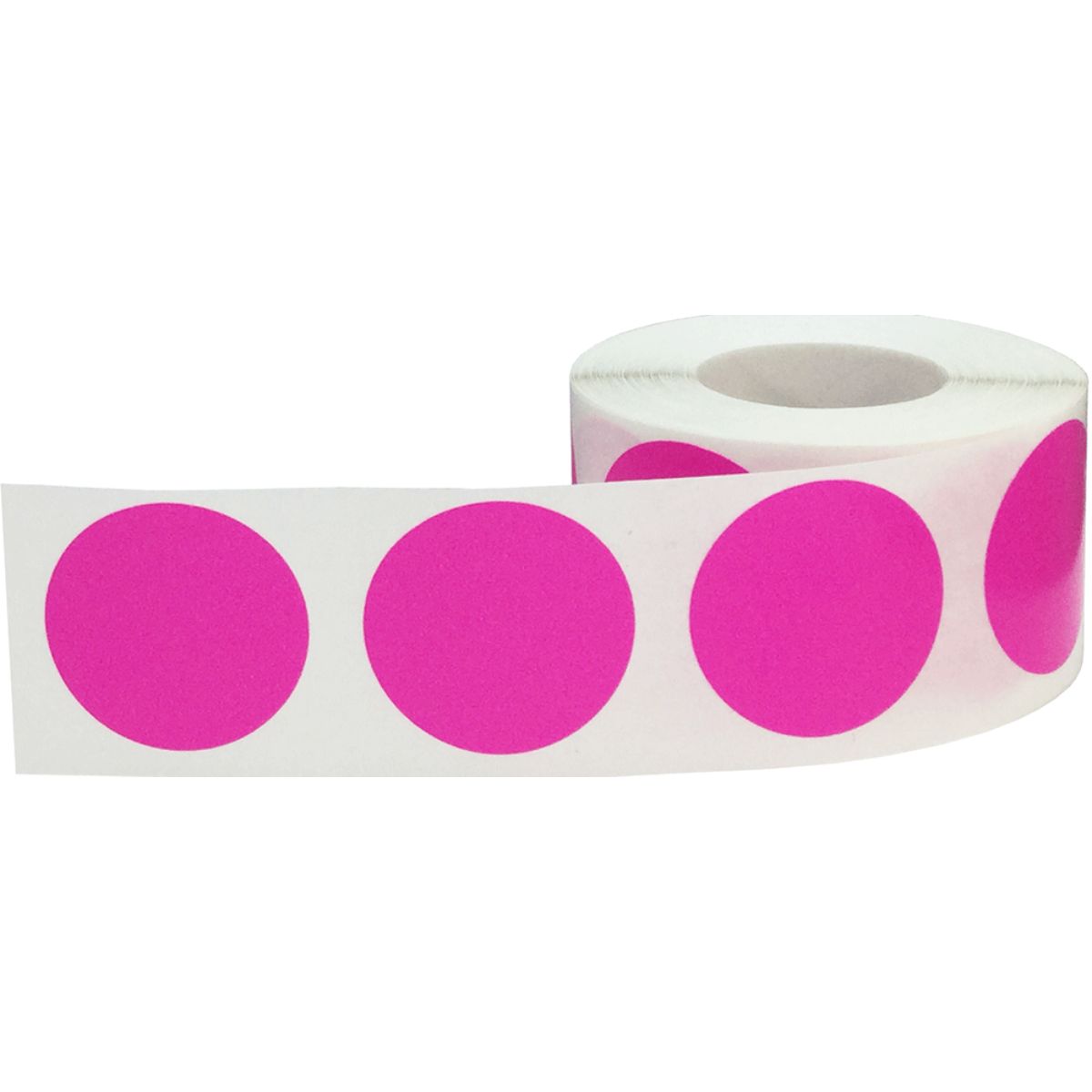 Hot Pink Labels 1.25" Round