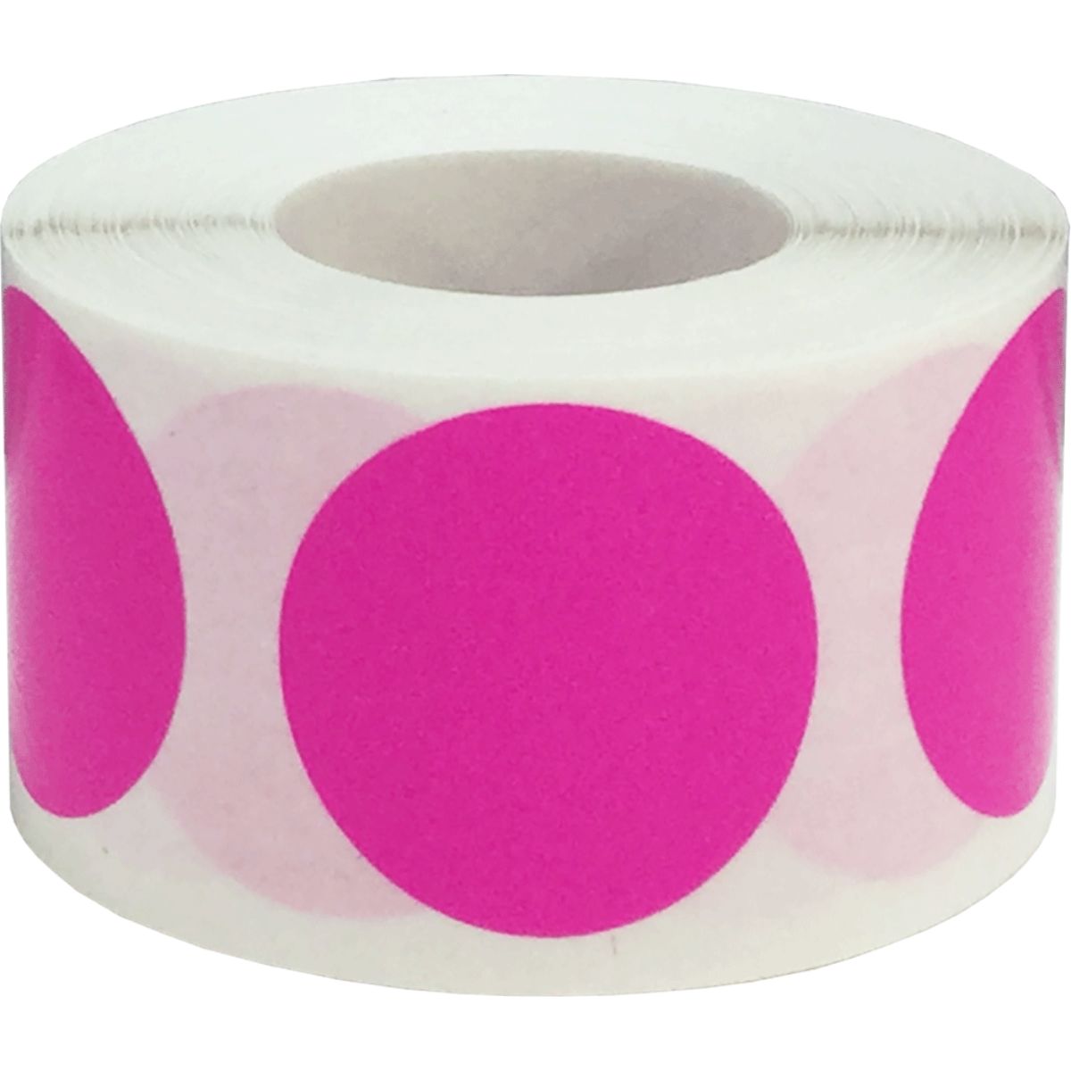 Hot Pink Labels 1.25" Round